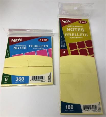 Lot of 72 Post -it Sytle Sticky notes