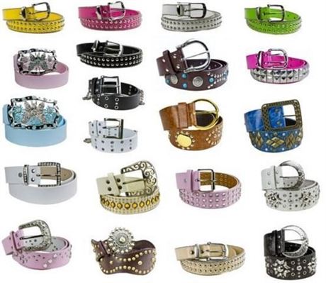 160 Assorted Womens/ Girls Belts - Individual Packaged
