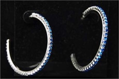 50 prs-- Swarovski Rhinestone Earrings- 1 3/4" size $1.99 pr