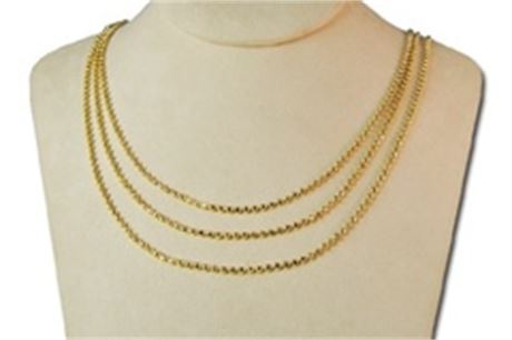 25-- Joan Rivers 3-row Necklace-- $1250 retail --$4.00 each