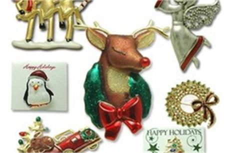150--Christmas Pins-- Department Store Quality $1.25 pcs