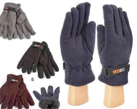 36 pairs of men’s fleece winter gloves
