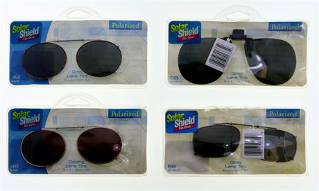 1200 Pieces SolarShield Fits Over & Designer Doubles Clip-On Sunglasses