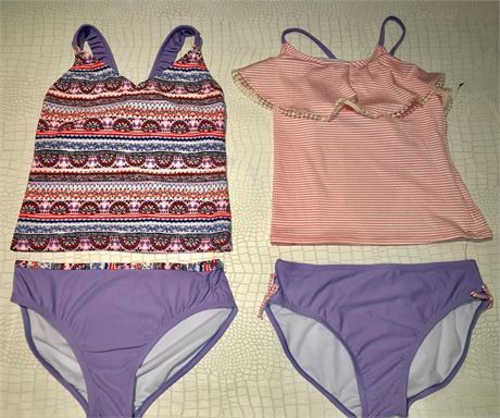 24 assorted kids bathing suits 1 & 2 pc