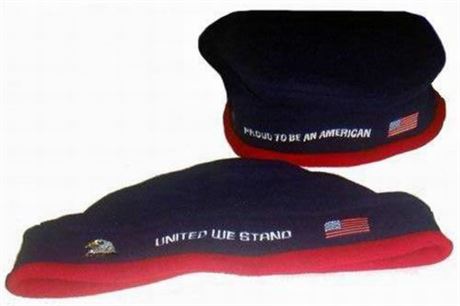 Lot of 1,200 - Patriotic Berets “Proud to be an American” and “United We Stand”