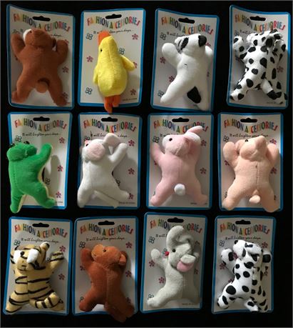 Children's Plush Stuffed Animals Hair Claw Case Pack 360 Pieces