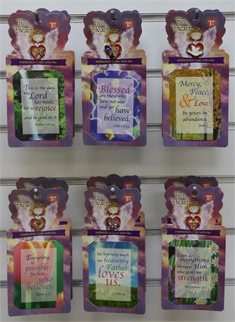 Assorted Religious Inspiration Cards With Tac-Pins 360 Units