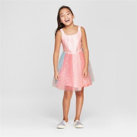59 Piece Girls' Tulle Sparkle Holiday Princess Party Dress