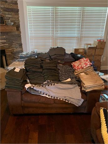 158 Piece Men's Chino Shorts, Shirts, Hoodies, & Jackets Brand New With Tags