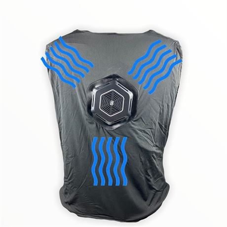Thin Ice Moisture Wicking Thermo-Cool Cooling Vest With Battery Pack –
