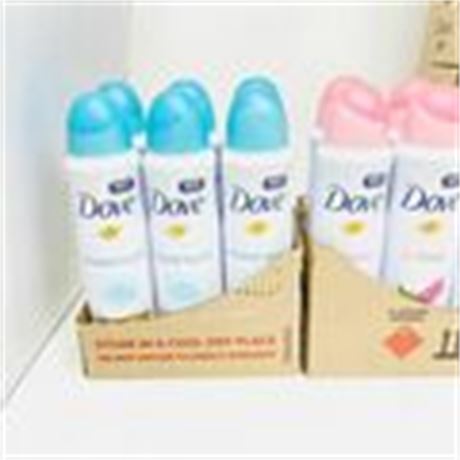 Variety of Dove Deodorant Sprays, 150 ml