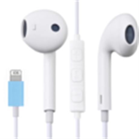 Generic Earbuds for iPhone with Microphone & Adapter, Bluetooth &