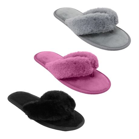 Women's Fur Thong Fashion Slippers