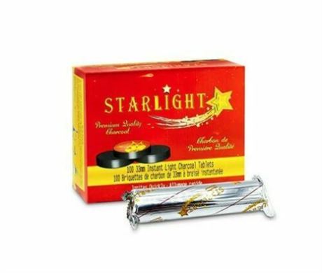 STARLIGHT Charcoal 33 mm Premium Hookah Incense Round Charcoal Co
