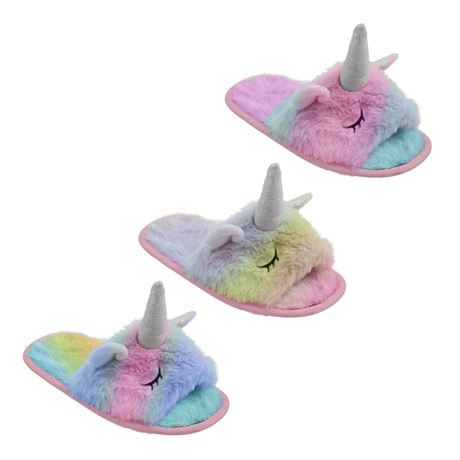 Kids Rainbow Unicorn Slippers for Girls - 0323