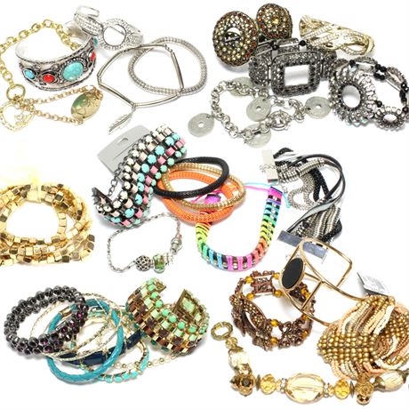 474 New Fashion Rhinestone Glass Metal Women Wholesale Bracelets Cuffs Bangles