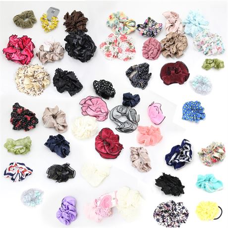 (2000) Hair Bands Ponytail Holders Women Accessories Scrunchies Mixed Lot