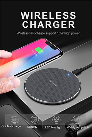 50 New Qi Wireless Fast Charger - iPhone 12, 12 Pro, 11, XR, and more