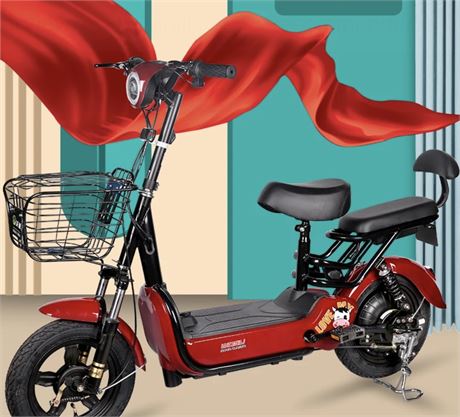 Tiger Jet 500W 48V Electric Scooter With Remote Start, 2 Seats