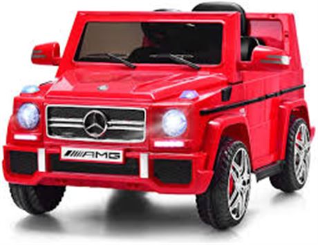 12V Mercedes Benz G500 Kids Electric Ride on Toy Car with Remote Control, LED