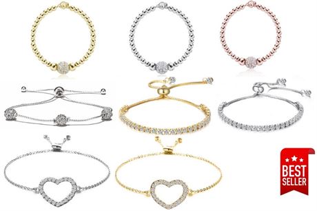 24 Assorted Bracelets Our Best sellers Swarovski Elements Jewelry