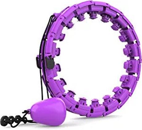 Purple – MSIUSU Smart Hula Exercise Hoops for Adults – Great for Losing Weight –