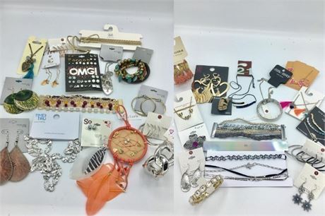 5 lbs TREASURE BOX of JEWELRY most good some is broken missing a stone or clasp