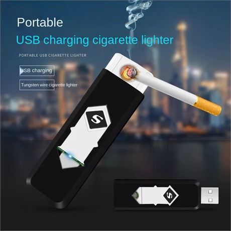 12pcs Electric Touch Sensor Cool Lighter USB Rechargeable Portable Windproof
